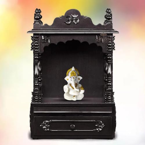 Image of Shri Ganesha Idol for Car Dashboard | Lord Statue for Decor, Office & Pooja Room Decor | Spiritual Gift for Housewarming, Festive & Religious Occasions (White)