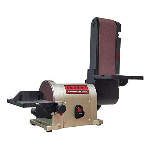 BUCKTOOL Belt Disc Sander 4 in. x 36 in. Belt and 6 in. Disc Sander Benchtop with 3/4HP Direct-drive Motor and Portable Al Base BD4603