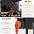20" Black Motion Sensor Outdoor Lights with GFCI Outlet, Dusk to Dawn Exterior Lighting Fixtures, Porch Lights with GFCI Outlet Built-in, Waterproof Outdoor Wall Sconce for House Front Door Patio