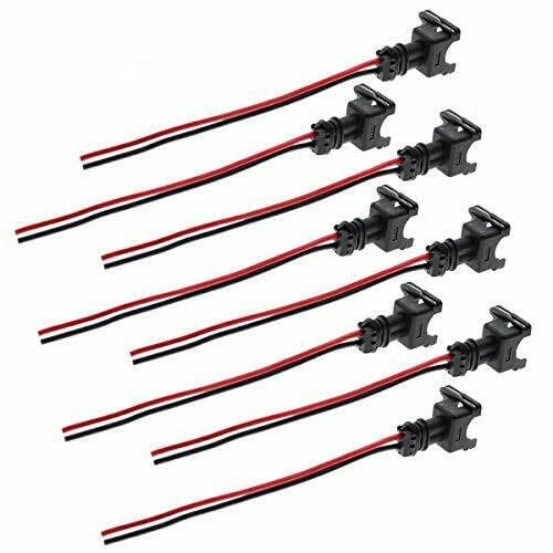 8/20/50/100pcs/lot EV1 Junior Power Timer JPT Jetronic Kits Fuel Injector Plug Connector Wire Harness Pigtail 282189-1 - (Color Name: 100pcs)