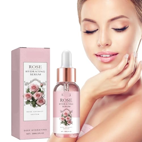 Rose Moisturizing Face Serum - Aloe Infused, Deep Hydration, Brightening, Anti-Fine Lines, Suitable For All Skin Types/Genders(1PCS)