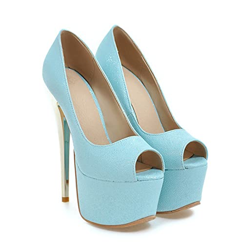 Sandales talons hauts 16cm stiletto d'exception avec plateforme pour banquet