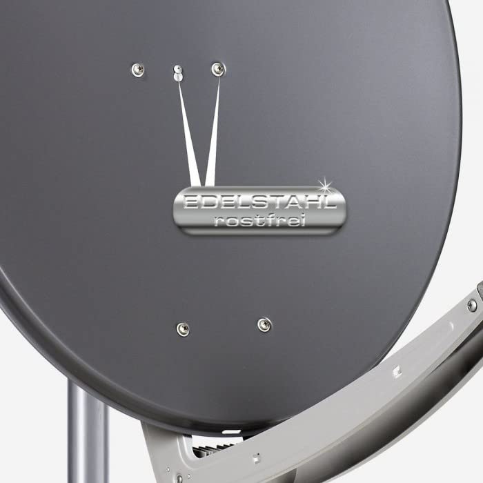 Sat Anlage 8 Teilnehmer | Komplettset - Fuba DAA 780 A Satellitenschüssel 80cm Alu anthrazit + DUR-line Quattro LNB + DUR-line MS 5/8 G-HQ Sat Multischalter 8 Teilnehmer (DVB-S2, HDTV, UHD 4K/8K)