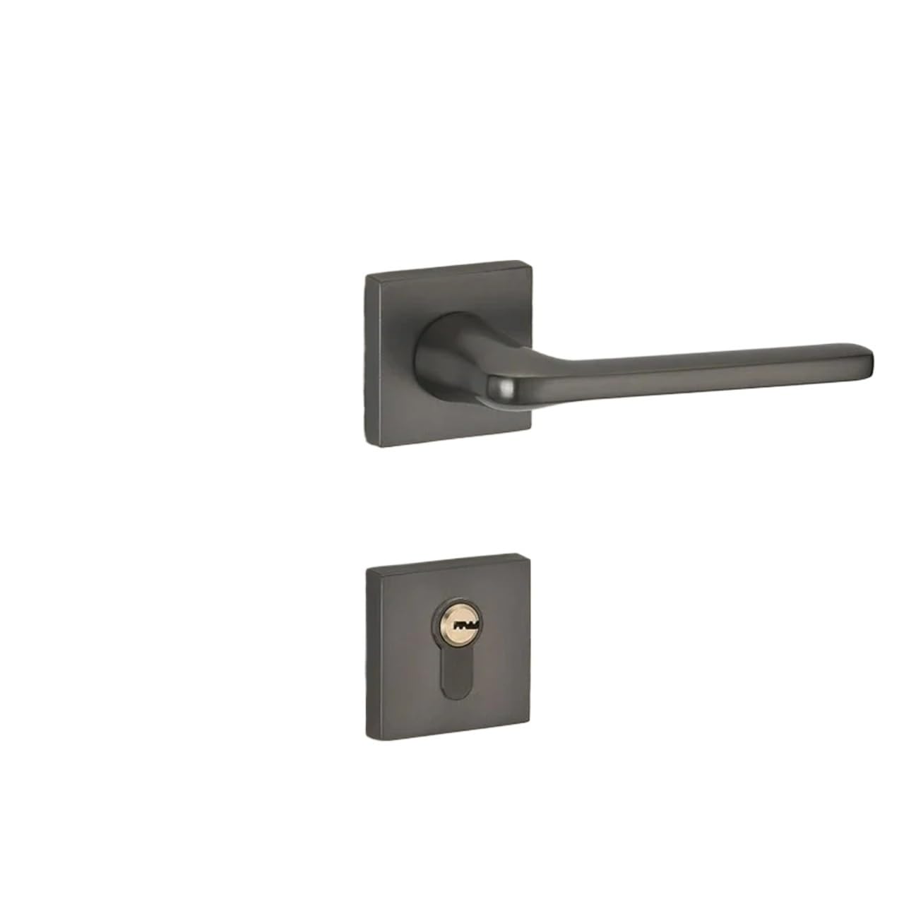 Sxolcoufoh Grey-C Magnetic Silent Indoor Black Split Handle Lock 1Pcs(Grey-C)