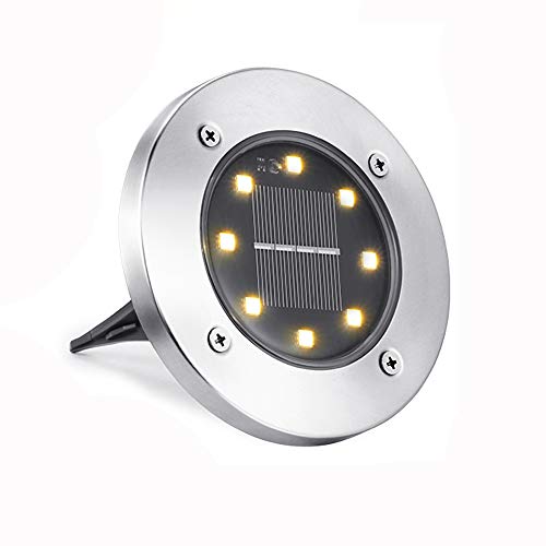 8 Peezi - Qedertek Luci Solari da Giardino, Bianco...