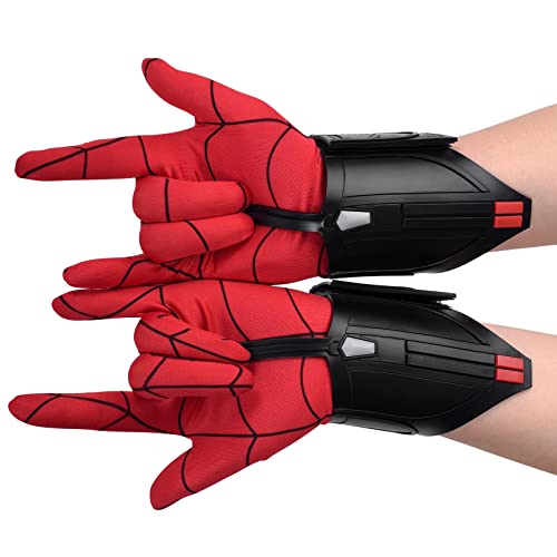 Spider Web Shooters for Kids Props Decorate Web Shooters Launcher Bracers Accessories Black Shooter