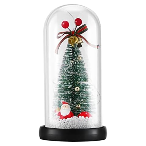 ZAZZIO Light for Women, Christmas Tree Decorations Light Gifts, Forever in A Glass Dome Gift for New Year, Birthday, Presents, Friends (Bells) Cover