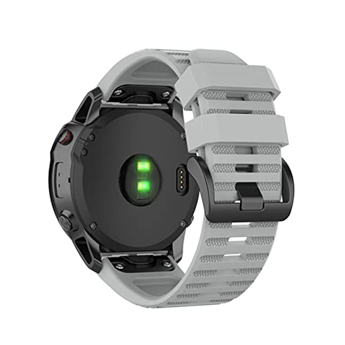 Bracelet Fenix 6 Pro silicone 22mm anti irritation EZZON à fixation facile