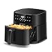 Produktbild CROWNFUL Luftfritteuse 6,2L, XXL Heißluftfriteuse Elektrische 8 in 1 Öllose Herd, Heissluft Fritteusen mit LCD Touchscreen und 8 Voreinstellungen, präzise Temperaturregelung, Nonstick Korb