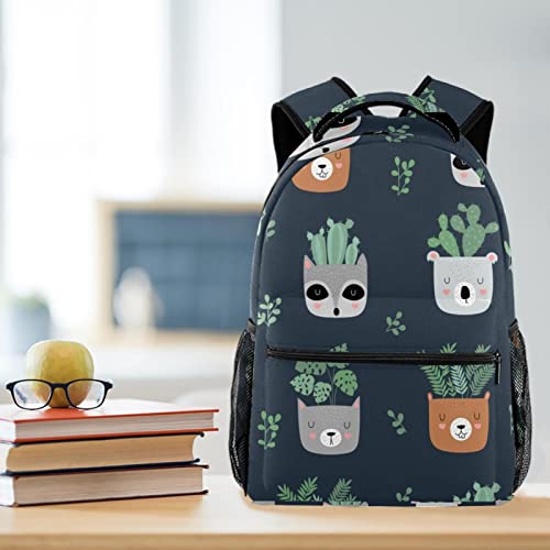 Mochila para portátil cactus ligera que alivia la espalda de estudiantes y profesionales 6