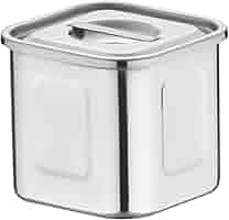 遠藤商事 業務用 深型角キッチンポット 24cm 目盛付(手付) モリブデン