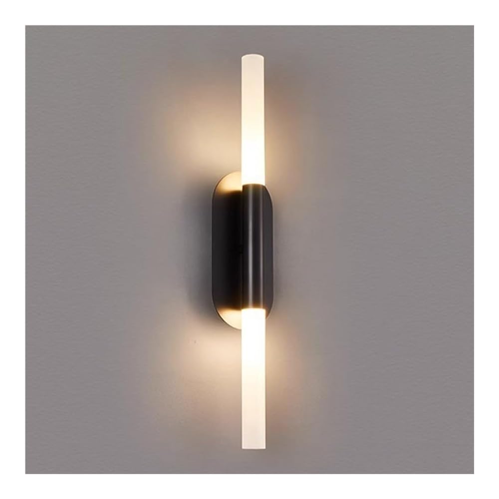 ITOSUI Modern Minimalist Linear Wall Light, 22in Long Tube Vanity Wall Sconce, Hardwired Indoor Wall Lamp Lighting Fixture for Living Room, Hallway, Bedroom, Stairs(Dark)
