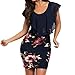 NP Dress Summer Printing Split Slim Neck Dresses Casual Vestidos