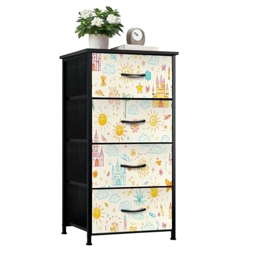 Colorful Doodle Storage Dresser
