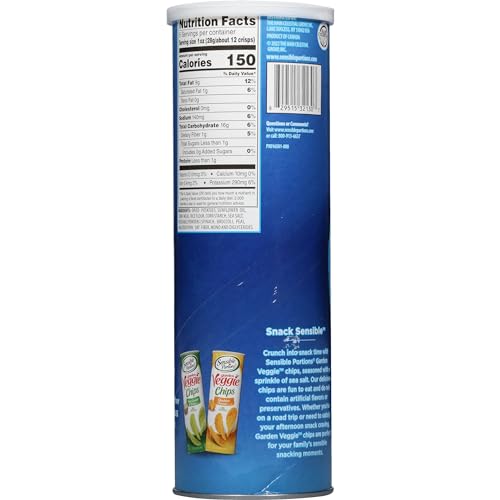 Sensible Portions Stacked Garden Veggie Chips Sea Salt Snack for Health-Conscious Consumers Ideal for Snacking at Home o