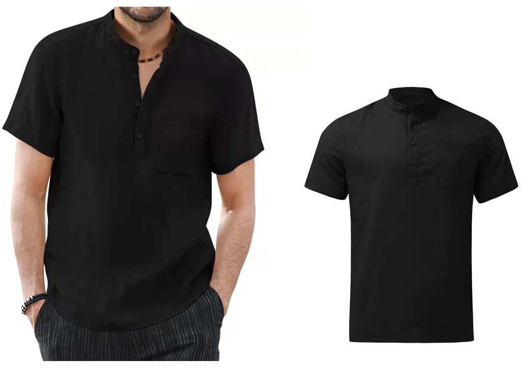 RIOXSMen’s Casual Polo Slim Fit Cotton T-shirts Short Sleeve Golf Polo Classic Basic Shirts