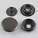 Bluemoona 100 Sets - 15mm 5/8" Metal Snap Fastener Leather Rapid Rivet Button Sewing (Gun Black)