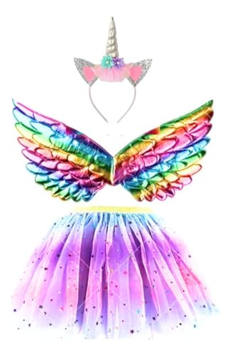 Fantasia Unicornio Lilas, ate P adulto, 40 cm