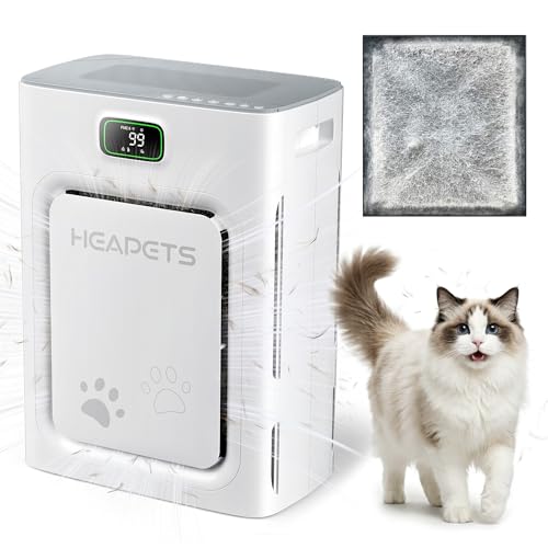 Pet Air Purifier for Large Rooms with HEPA Filter