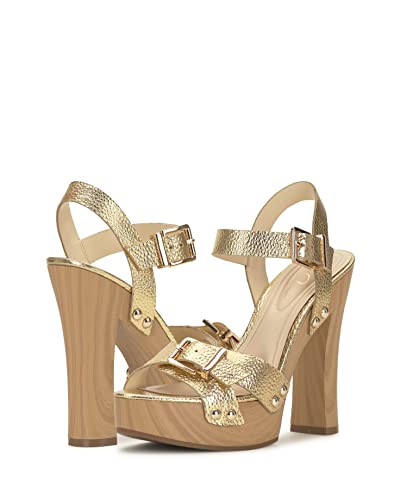 Jessica Simpson Women's Therisa Platform Sandal Wedge, Gold, 9.5 #TOP7
