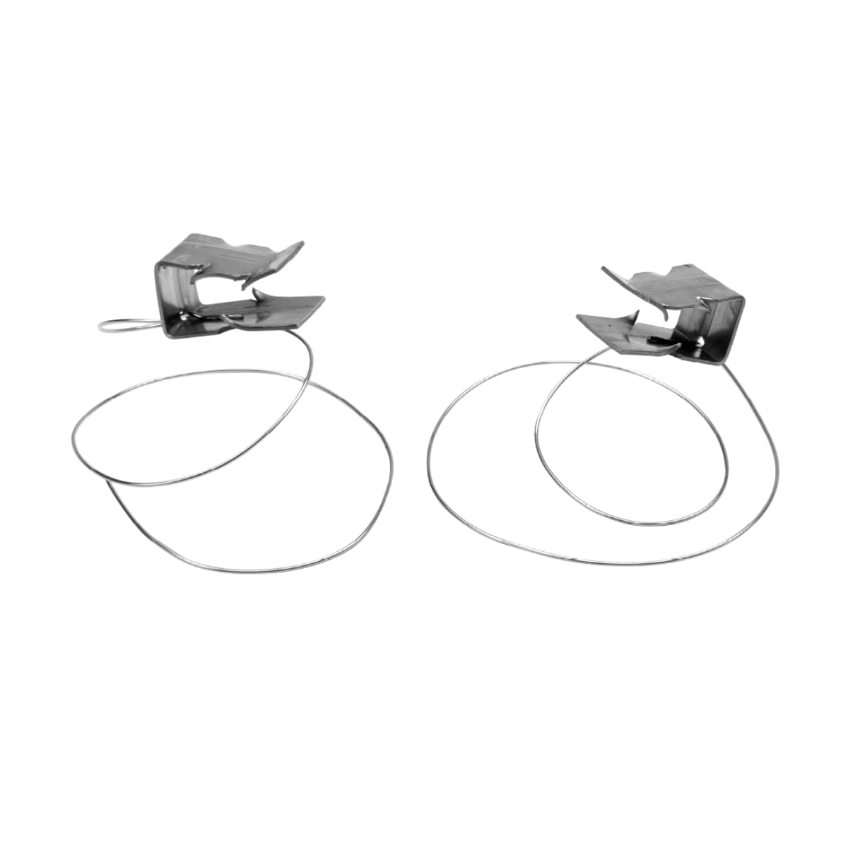 KAUFDACH® 50x Gratklammer & Kehlklammer für geschnittene Ziegel - Edelstahl Dachziegelklammer - Mit hartverlötetem 40cm Edelstahldraht (1mm) - Rostfrei
