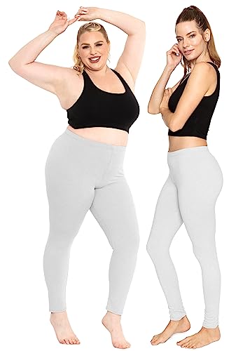 Image of STRETCH IS COMFORT Cotton Capri Leggings, Knee Length Pants, Plus Size | Soft pull-on comfort, lightweight summer feel, ankle option, casual layering, cotton leggings, black capris, under dresses