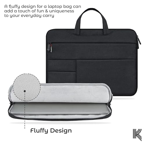 Image of Kraptick Laptop Bag with Handle for Men, Laptop Sleeve Bag, Hand Messenger Bag, Laptop Case for Girls, Laptop Carry Tote Bag with 15.6 Inch Laptop Compartment and Sleek Classic Design