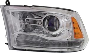 For Dodge Ram 1500 Pickup 13-15 Headlight Assembly Laramie Longhorn Projector Type Chrome LH 68093217For Acura CH2502244