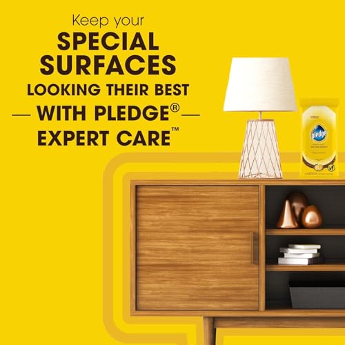 Image of Pledge Expert Care Wood Wipes & Windex Ammonia-Free Glass Cleaning Wipes Bundle, 24ct Lemon Scent Wood Wipes & 25ct Ammonia-Free Glass Wipes for Surface Cleaning