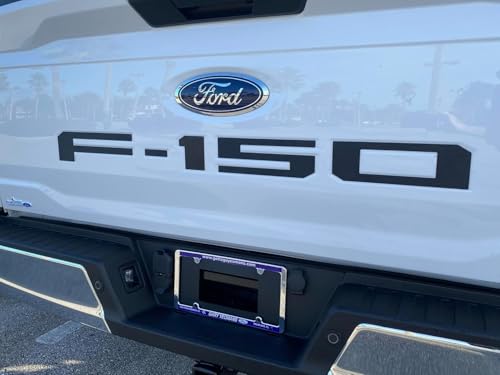 Eurosport Daytona- Compatible with 2021-Current Ford F150 Standard Tailgate Letters (Black)