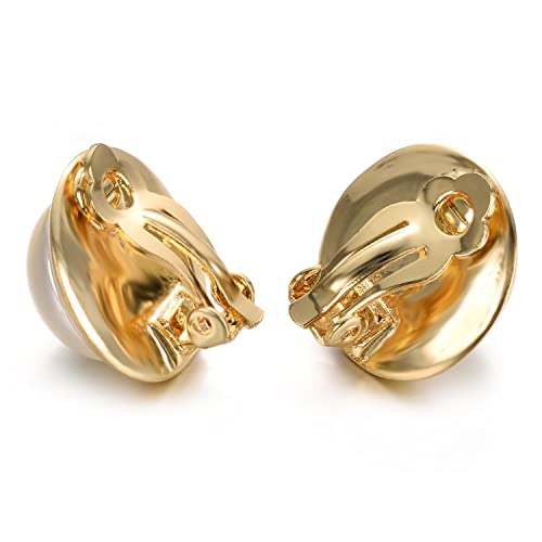 Yoursfs Vintage Pearl Clip On Earrings For Women Hypoallergenic Trendy Non Pierced Earrings4
