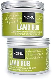 NOMU Lamb Seasoning Rub (2-Pack) - Blend of 12 Herbs and Spices