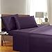 Elegant Comfort 1500 Thread Count Wrinkle & Fade Resistant Egyptian Quality Ultra Soft Luxurious 4-Piece Bed Sheet Set, Queen, Purple