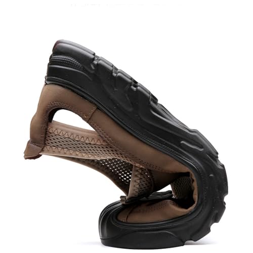 Men's Mesh Hiking Sandals Casual Closed-Toe Hollow Out Beach Sandal For Outdoor Athletic Summer Lightweight Non-slip Sandals2
