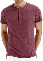 NITAGUT Mens Fashion Casual Front Placket Basic Long/Short Sleeve Henley T-Shirts