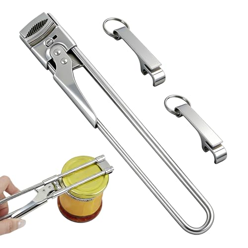 KAKUPPA Jar Opener, Adjustable Stainless Steel Can and Bottle Lid