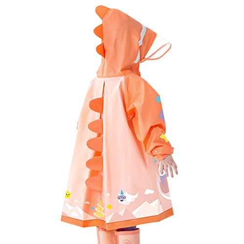 Image of Kids Raincoats Hooded Rain Poncho Waterproof Rain Jacket Boys Girls Rain Suit Cute 3D Cartoon Rainwear 2-12 Years