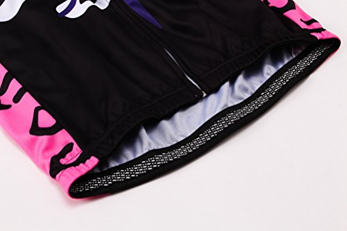 Uriah Women's Cycling Jersey Short Sleeve Cat Pink Size M(Cn) #TOP5