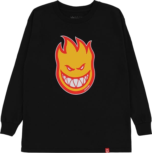 Spitfire Bighead Fill LS Youth XLarge BLK/Gold/RED
