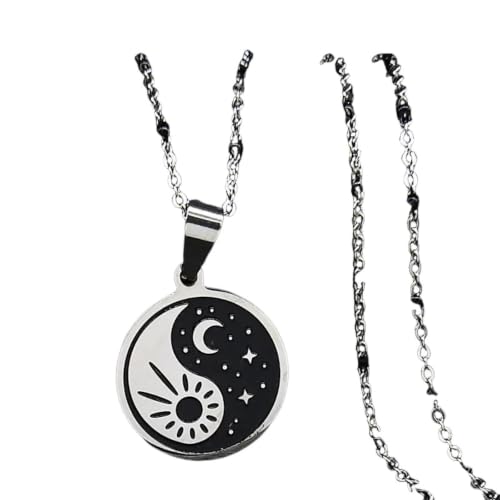 Colliers Soleil et Lune pour femme et homme au quotidien N1879