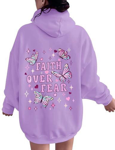 Lomon Butterfly Embroidery Bow Hoodie