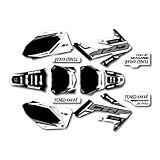 Gray Shift Graphics Kit fits 06-09 Honda Crf250R CRF 250 250R Shroud Decal Plate