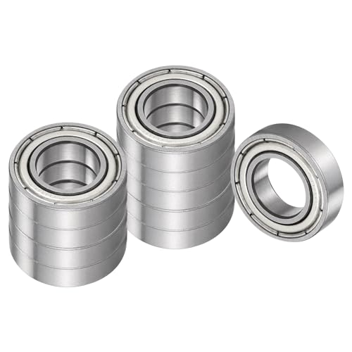 Kozelo 10Pcs 6800Z Deep Groove Ball Bearing-[10mm x 19mm x 5mm] Single Shield Bearing for Industrial Equipment, Motors, Machines, Stainless Steel