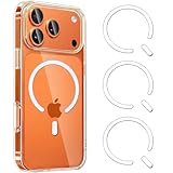 COJOC for MagSafe Ring - Universal Metal Ring Sticker for Magnetic Charger Compatible with Magsafe Accessories & Wireless Charging for iPhone 17/16/15/Air,Galaxy Series and Phone Case - White