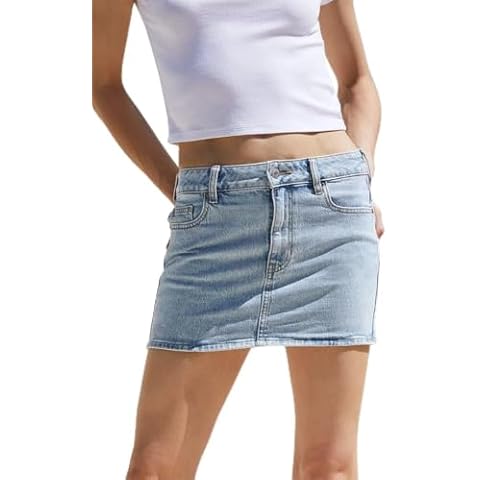 PacSun Women's Bella Light Indigo Denim Skirt - Blue Size 27 Cover