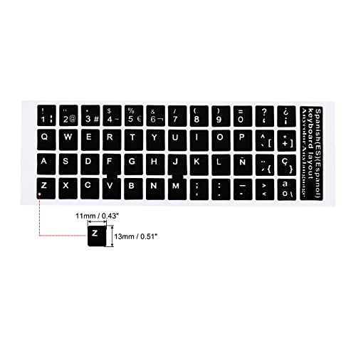 Pegatinas para teclado en español PATIKIL, 2 unidades miniatura 2