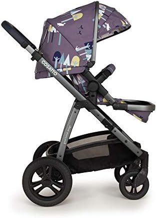 Cosatto 3 in 1 Travel System, Wow 2 - Birth to 25kg, Compact Fold, Inc Carrycot, iSize Car Seat & Base, Adapters & Raincover (Wilderness)