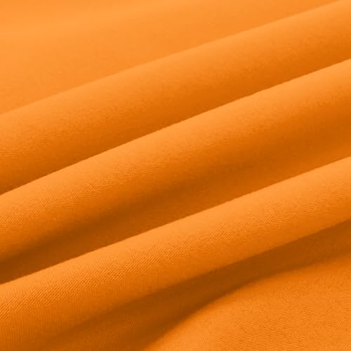 Image of Elegant Comfort Luxury Ultra-Soft 2-Piece Pillowcase Set 1500 Thread Count Egyptian Quality Microfiber Double Brushed-100% Hypoallergenic-Wrinkle Resistant, California King, Orange