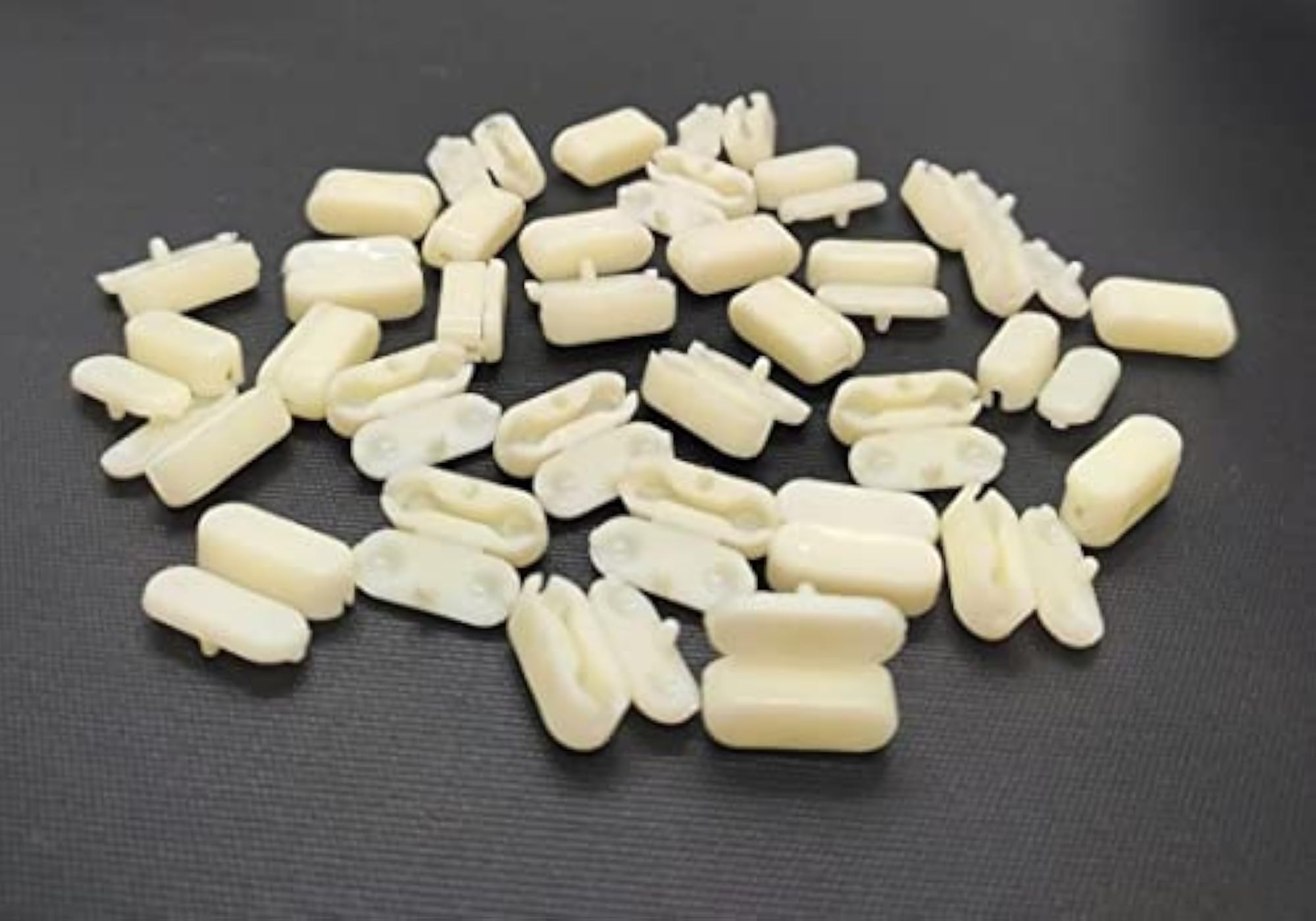 Blind Connector/Jointer - 30 Pieces, Ivory, Plastic