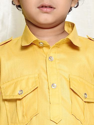 Image of AJ DEZINES Kids Cotton Full Sleeve Solid Black Pathani Suit Set for Boys - Ethnic Wear | Traditional | Festival Wear for boys - Regular Fit